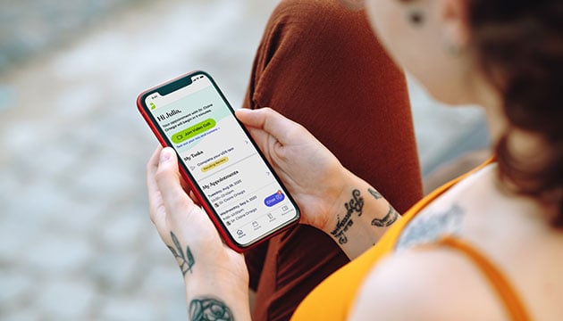 Patient looking at their Bicycle Health profile in the app.