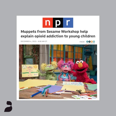 Muppets from Sesame Workshop help explain opioid addiction to young children